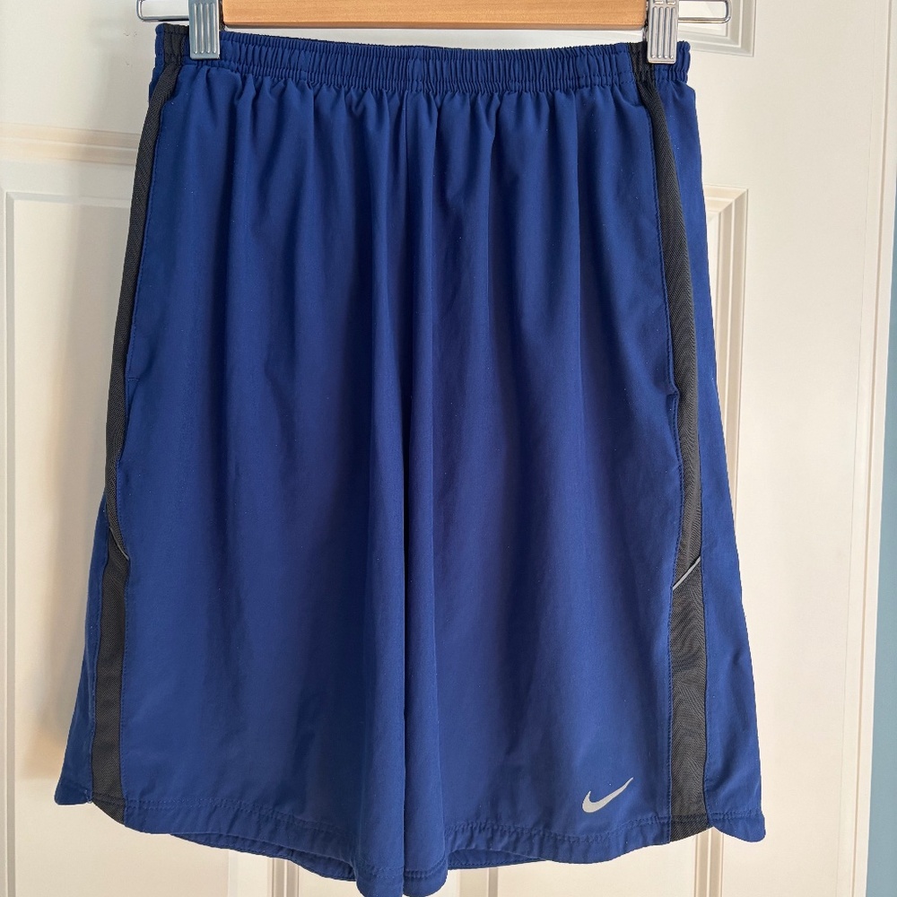 Nike blue and black Dri-Fit shorts